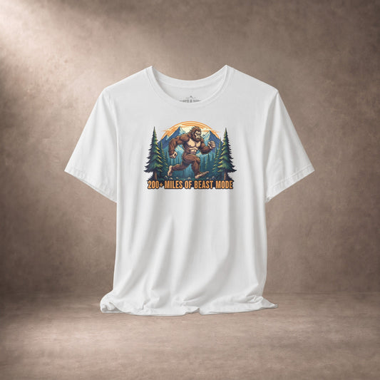 200 Plus Miles Of Beast Mode Running Sasquatch T-Shirt -XS - Sloth & Duck