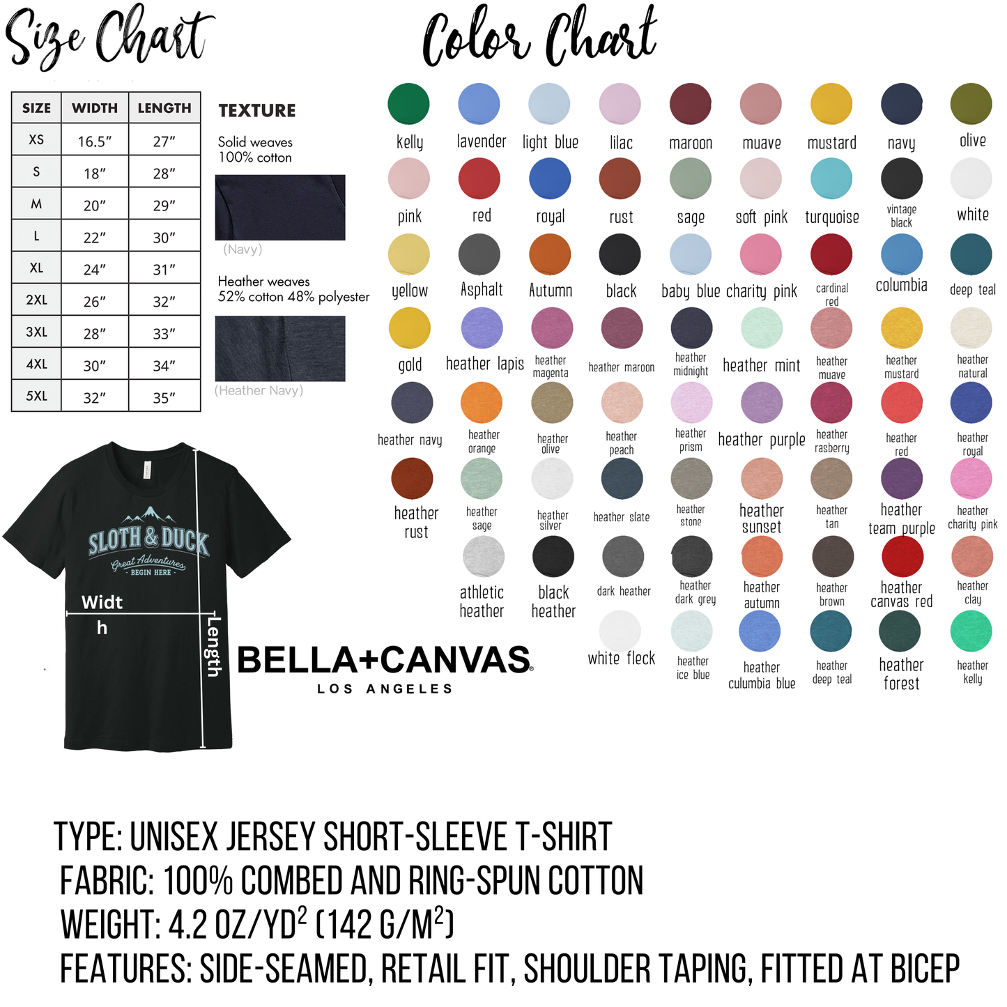 Sloth and Duck Bella Canvas Unisex T-Shirt product