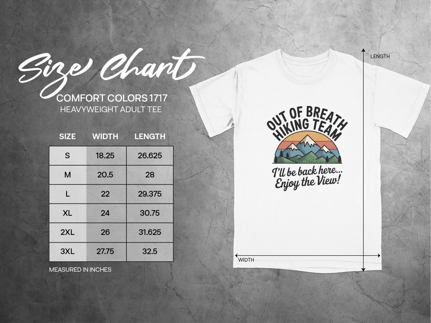 Out of Breath Hiking Team Graphic Tee product