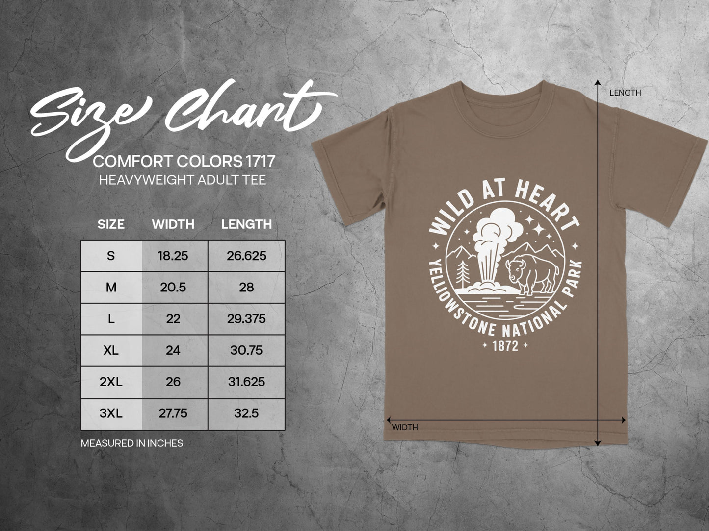 Wild at Heart Yellowstone National Park graphic tee product