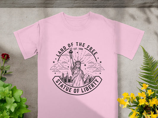 Land of the Free Statue of Liberty T-shirt product