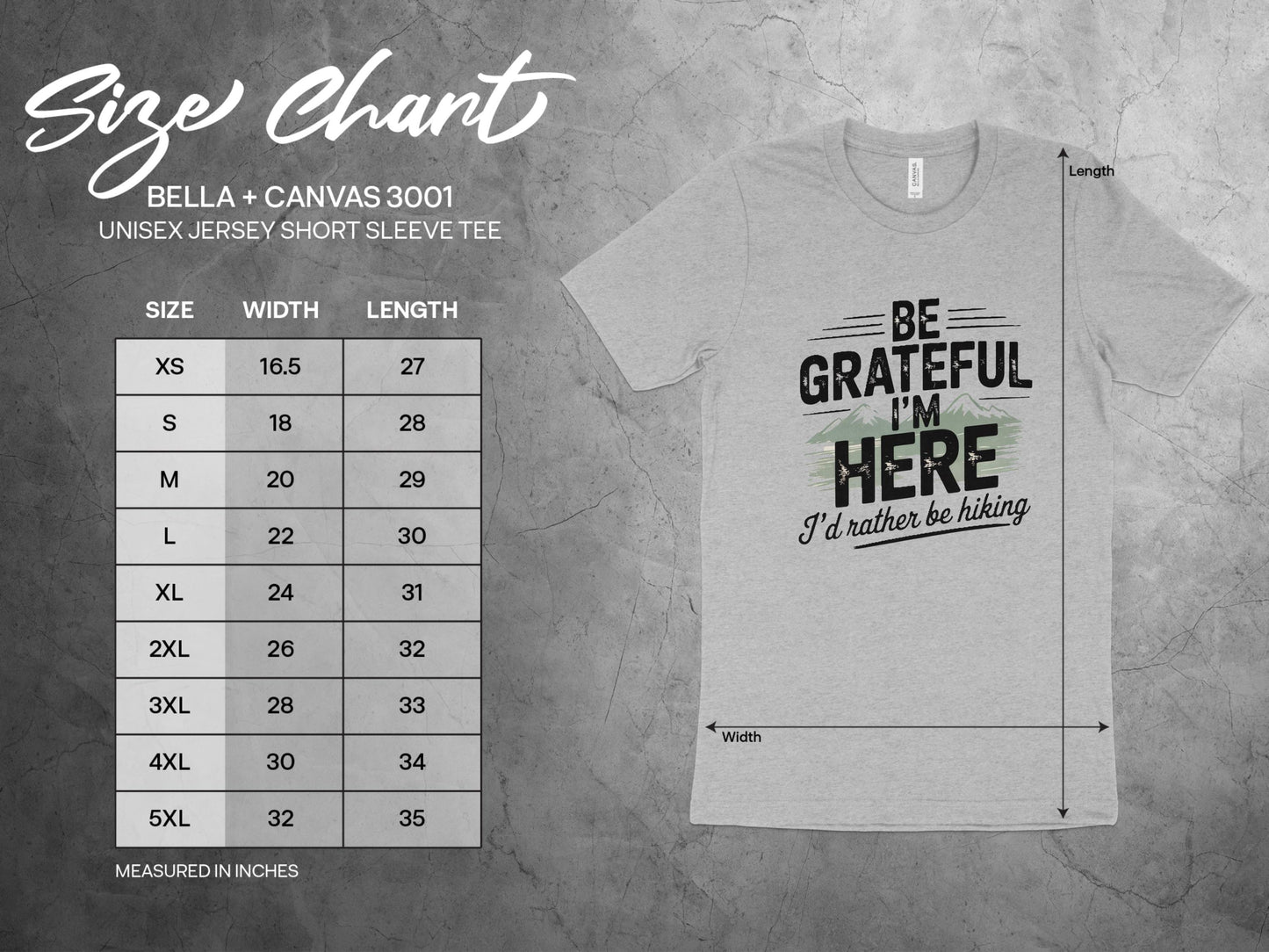 Be Grateful I'm Here I'd Rather Be Hiking product type