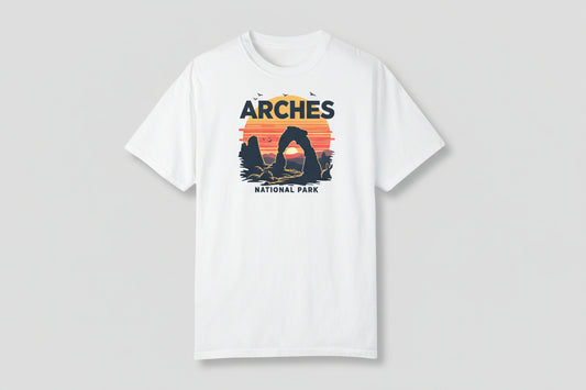 Arches National Park White T Shirt
