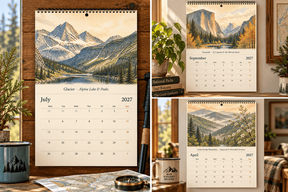 A Year in the Parks 2027 National Parks Wall Calendar - Sloth & Duck