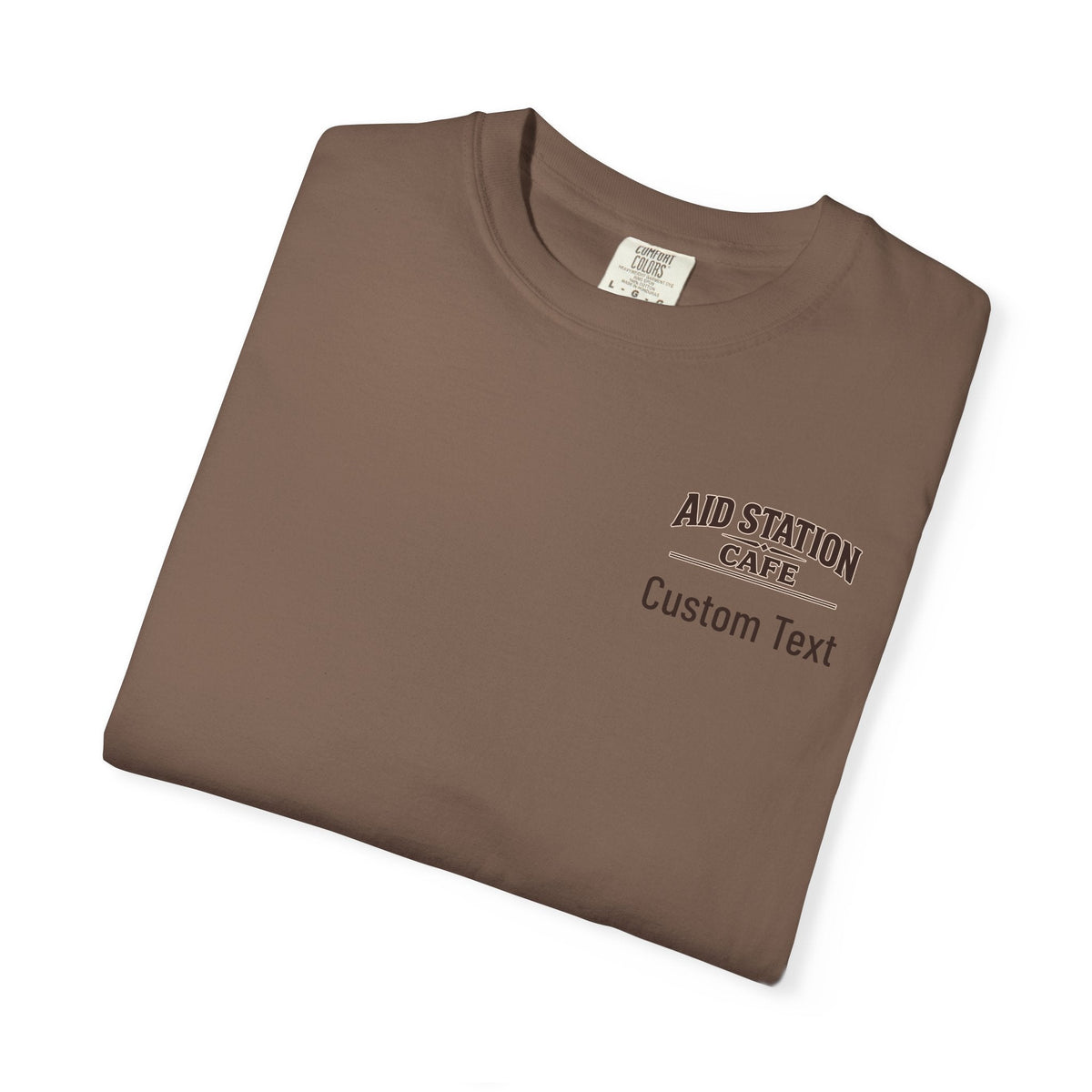 Aid Station Mile 40 Café T-Shirt -Espresso - Sloth & Duck