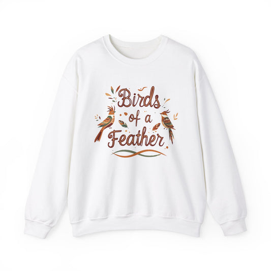 "Birds of a Feather" Sweatshirt - White - Sloth & Duck