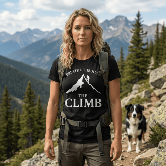 Breathe Through The Climb Hiking T-Shirt - S - Sloth & Duck