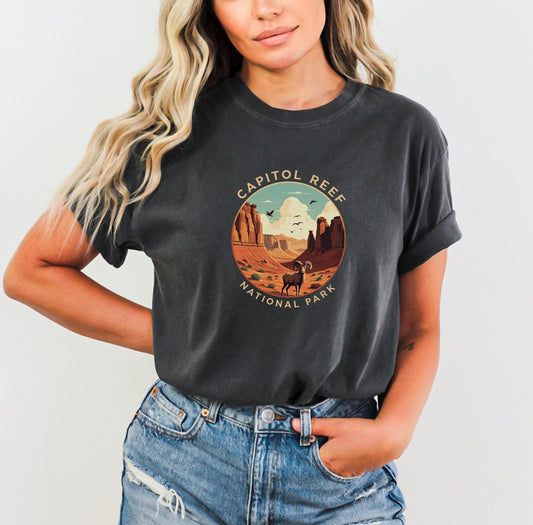 "Capitol Reef National Park" T-Shirt - Pepper - Sloth & Duck