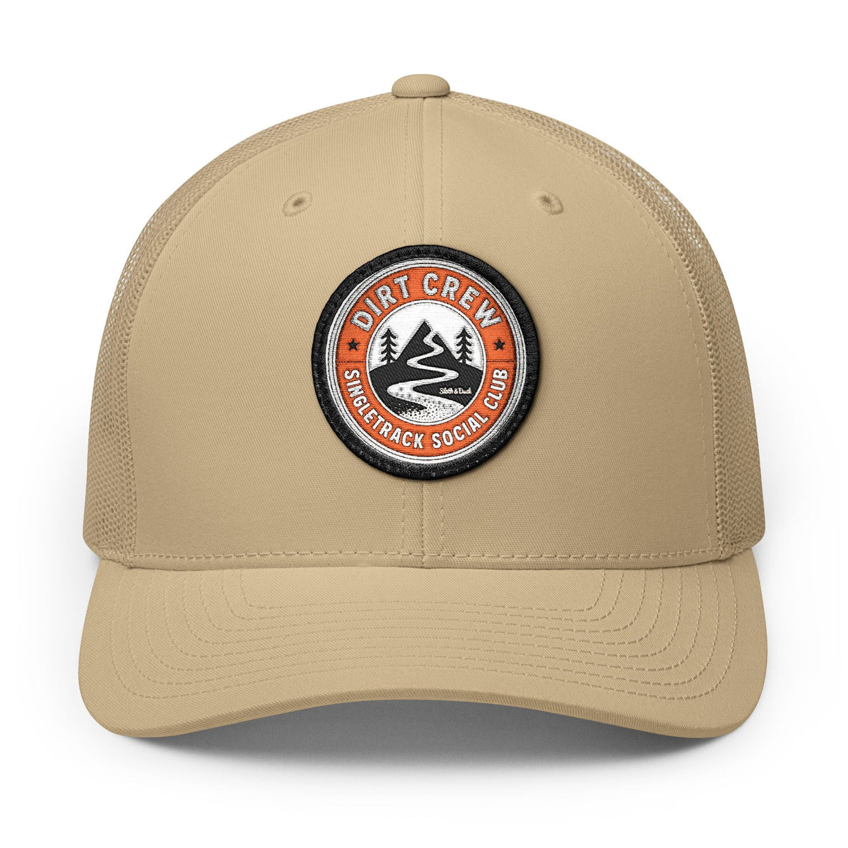 Dirt Crew Embroidered Trucker Hat - Circle - Sloth & Duck