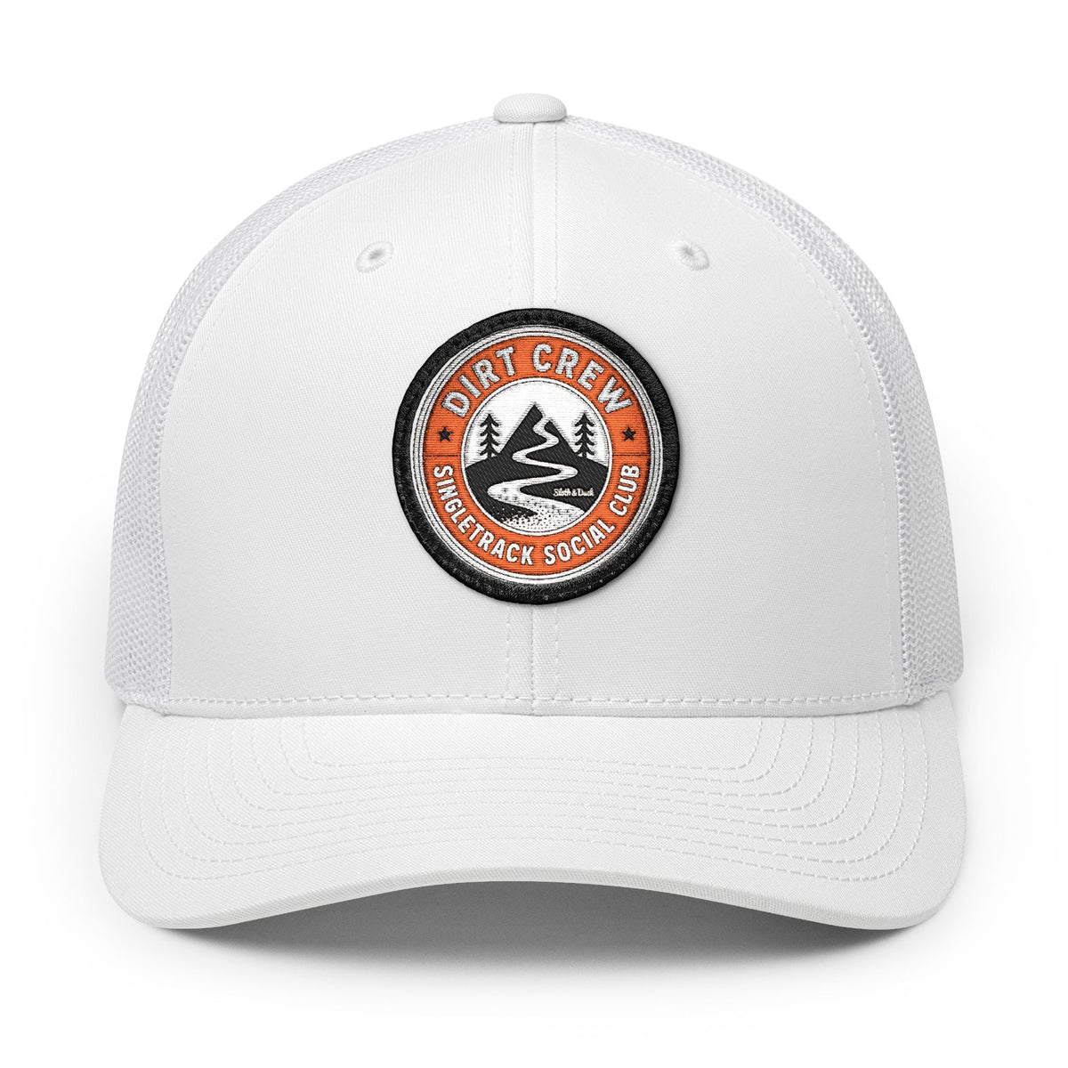 Dirt Crew Embroidered Trucker Hat - Circle - Sloth & Duck