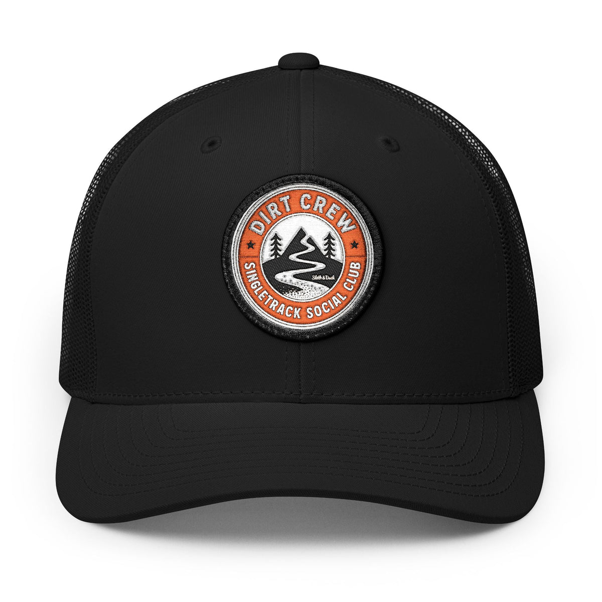 Dirt Crew Embroidered Trucker Hat - Circle - Sloth & Duck
