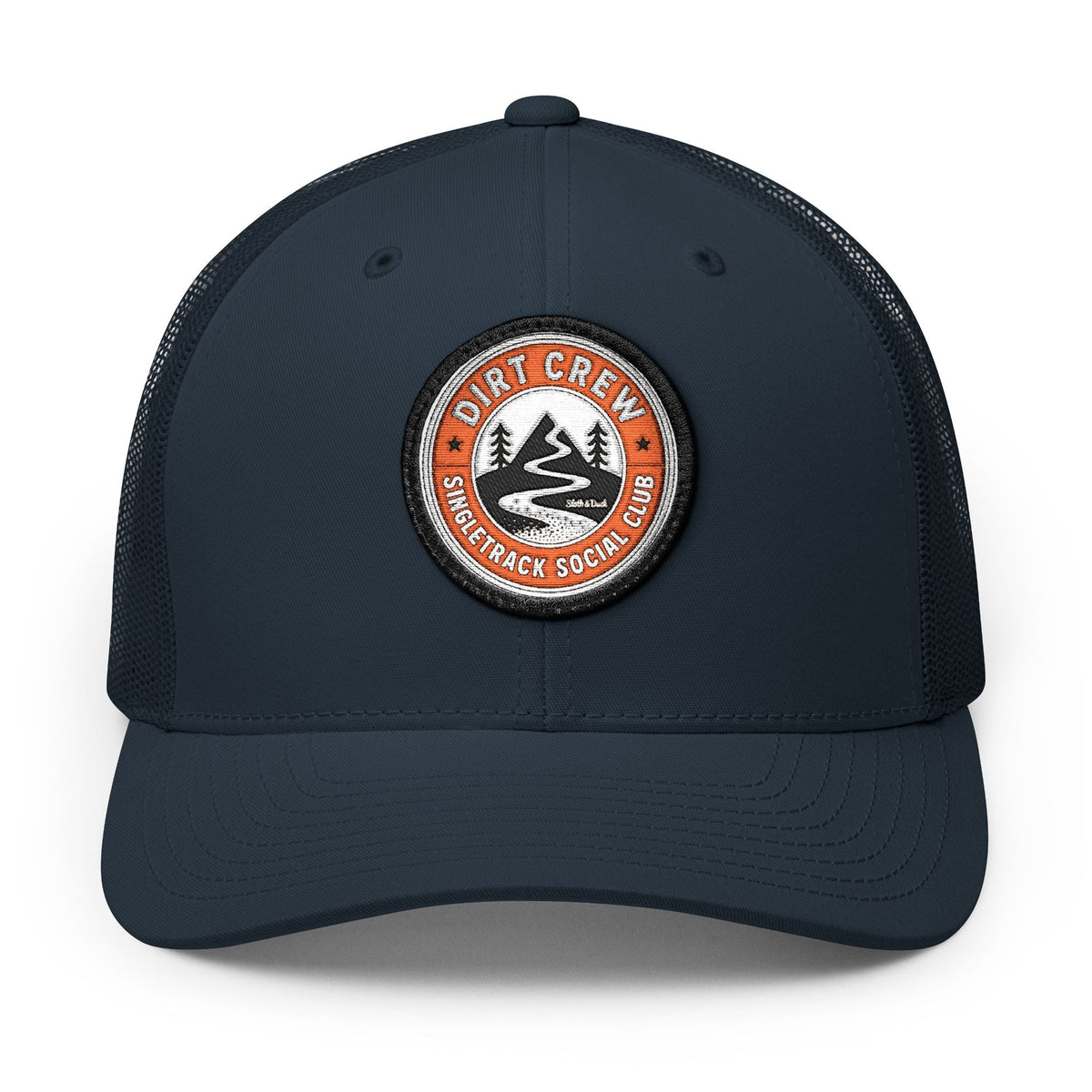 Dirt Crew Embroidered Trucker Hat - Circle - Sloth & Duck