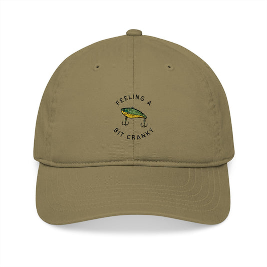Embroidered "Feeling A Bit Cranky" Organic Baseball Cap - One size - Sloth & Duck
