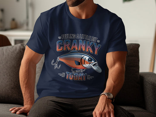 "Feeling A Little Bit Cranky Today" Fishing T-Shirt - T-Shirts - Sloth & Duck