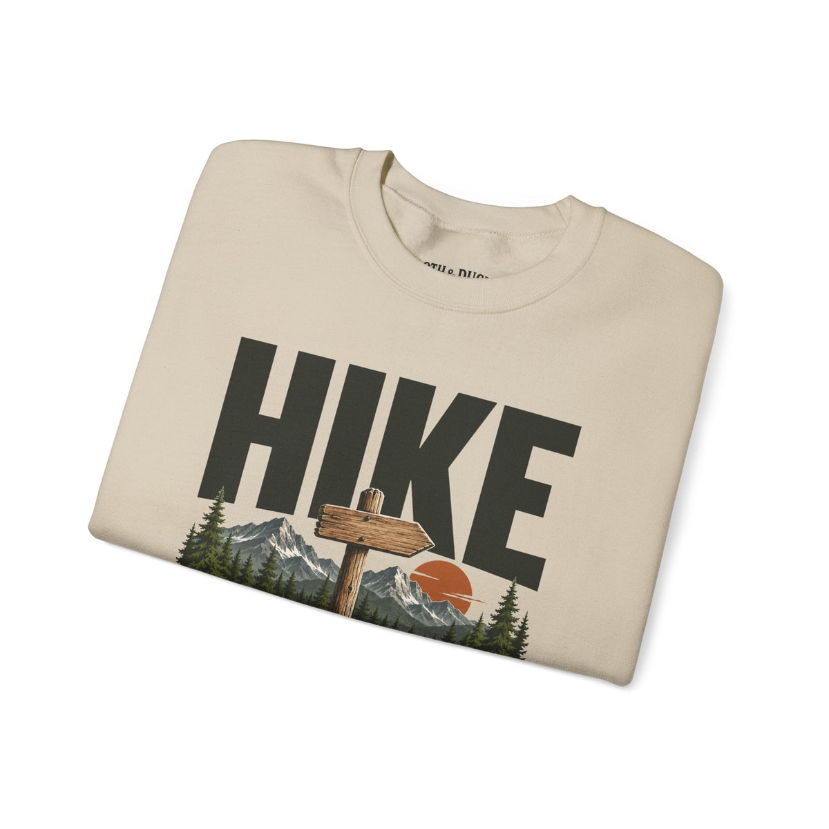 Hike Responsibly Crewneck Sweatshirt -S - Sloth & Duck