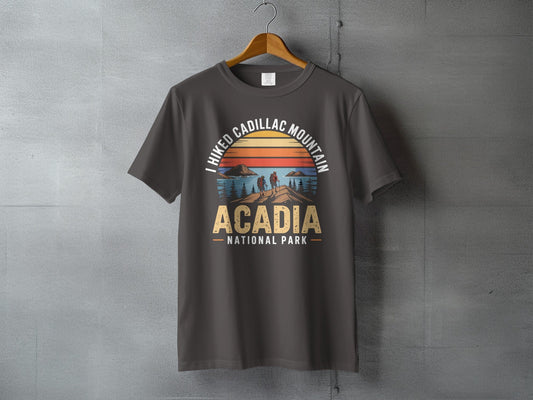 "I Hiked Acadia National Park" T-Shirt - S - Sloth & Duck