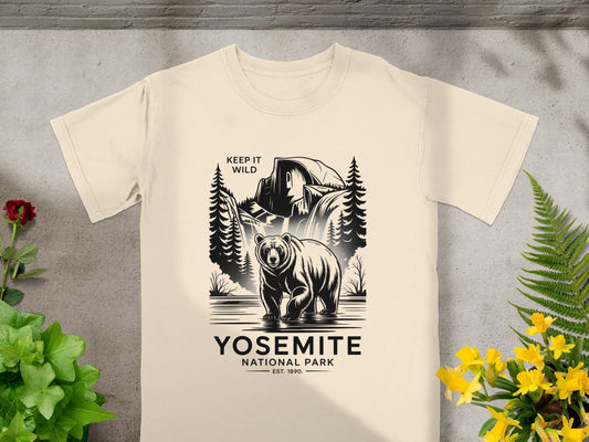 "Keep it Wild" Yosemite National Park T-Shirt - S - Sloth & Duck
