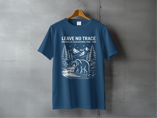 "Leave No Trace" Wrangell St Elias National Park T-Shirt - S - Sloth & Duck