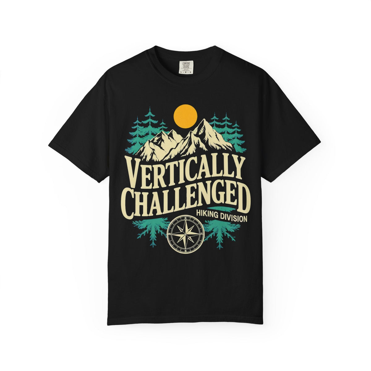 Premium 'Vertically Challenged' Hiking Tee - S - Sloth & Duck