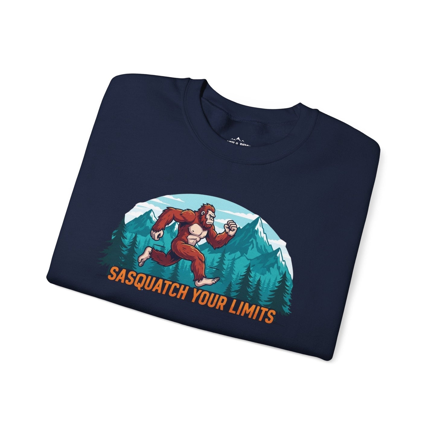 Sasquatch Your Limits, Trail Running Sweatshirt - Forest Green - Sloth & Duck