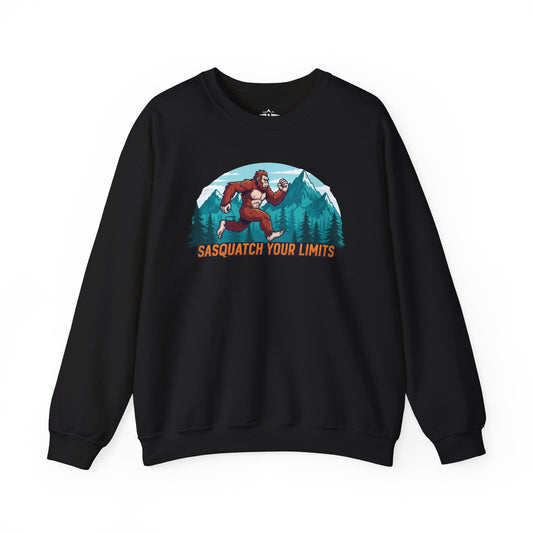 Sasquatch Your Limits, Trail Running Sweatshirt - White - Sloth & Duck