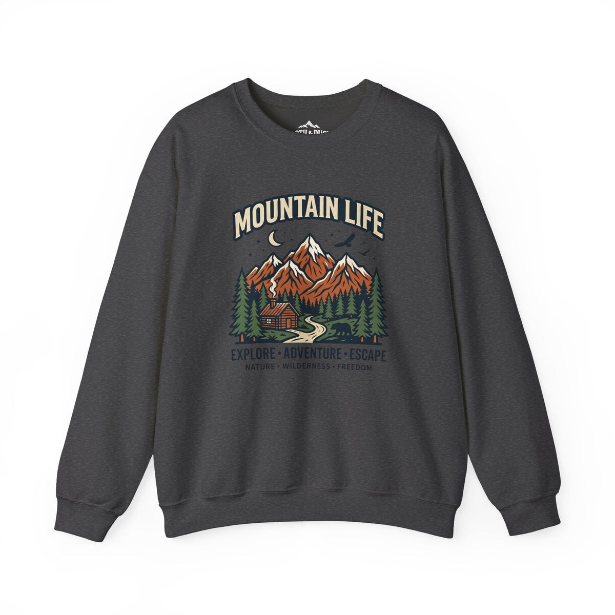 Sloth and Duck Heritage Mountain Crewneck – Premium Trail Sweatshirt -S - Sloth & Duck