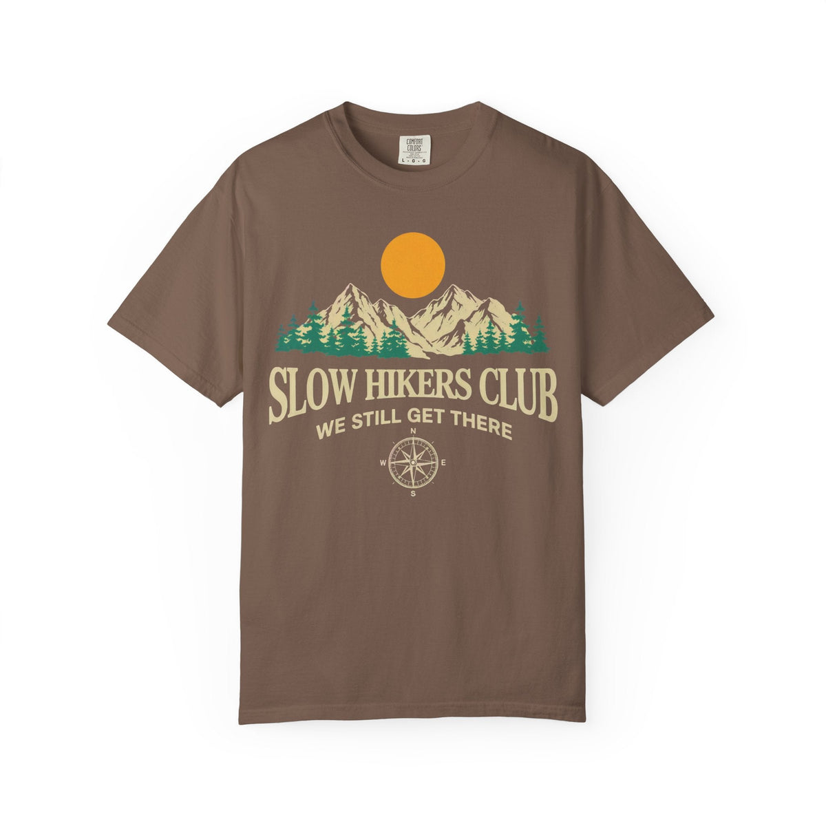 Slow Hikers Club Mountain View T-Shirt - S - Sloth & Duck
