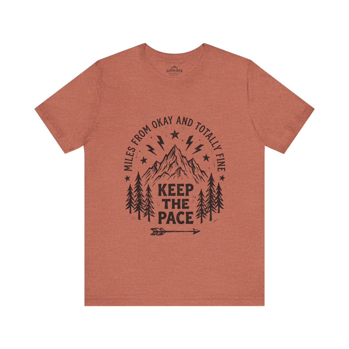 Trail Grit: Keep The Pace Mountain T-Shirt - S - Sloth & Duck