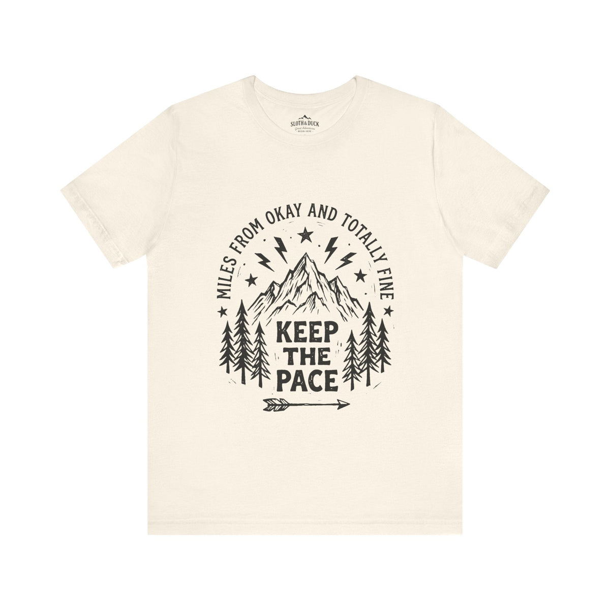 Trail Grit: Keep The Pace Mountain T-Shirt - S - Sloth & Duck