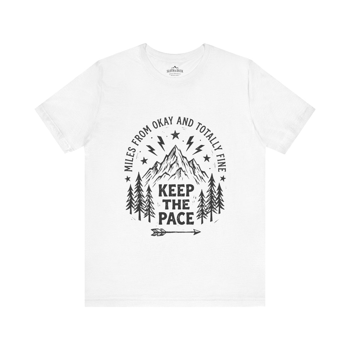 Trail Grit: Keep The Pace Mountain T-Shirt - S - Sloth & Duck