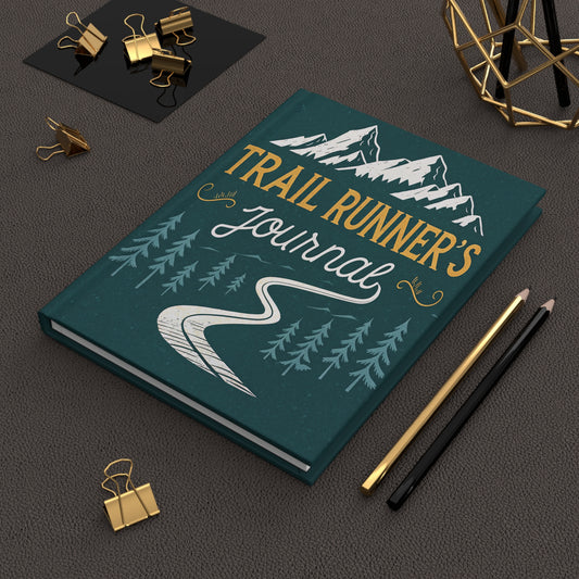 trail runners journal mountain graphic