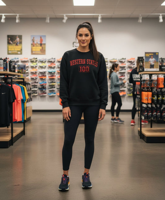 Western States 100 Crewneck Sweatshirt - Dark Heather - Sloth & Duck