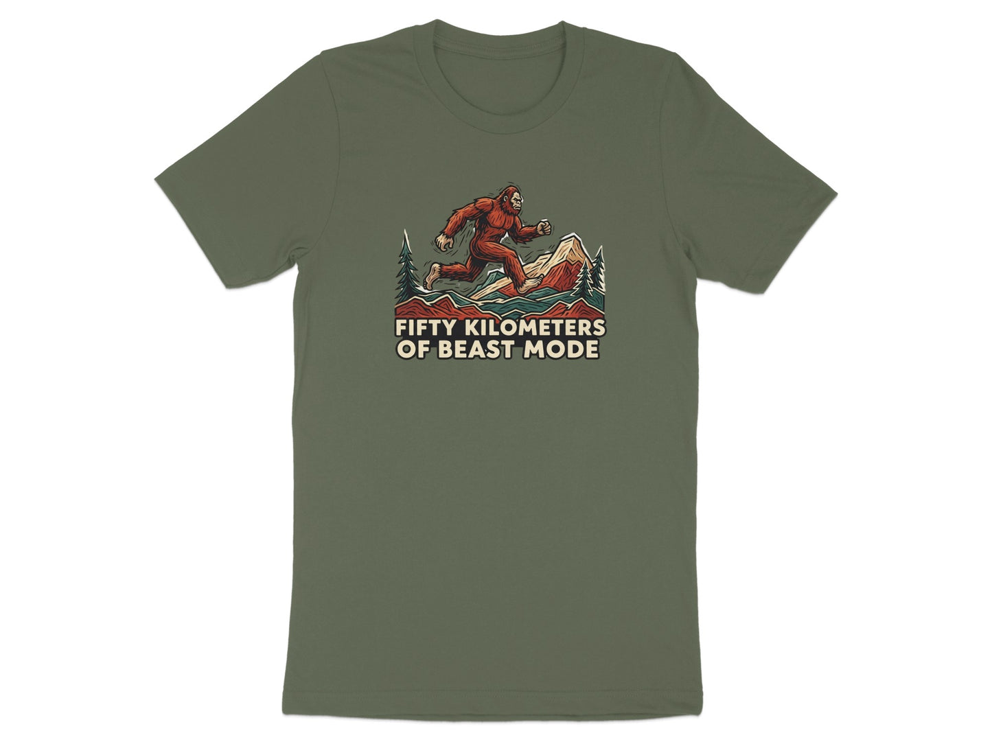 Fifty Kilometers Of Beast Mode Graphic T-shirt