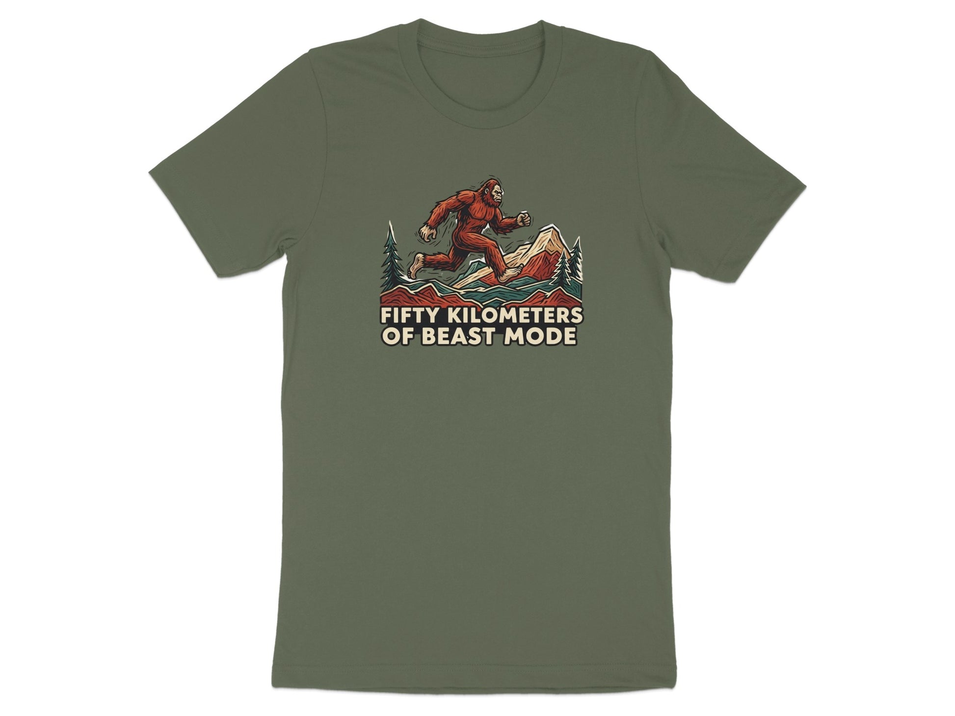 Fifty Kilometers Of Beast Mode Graphic T-shirt