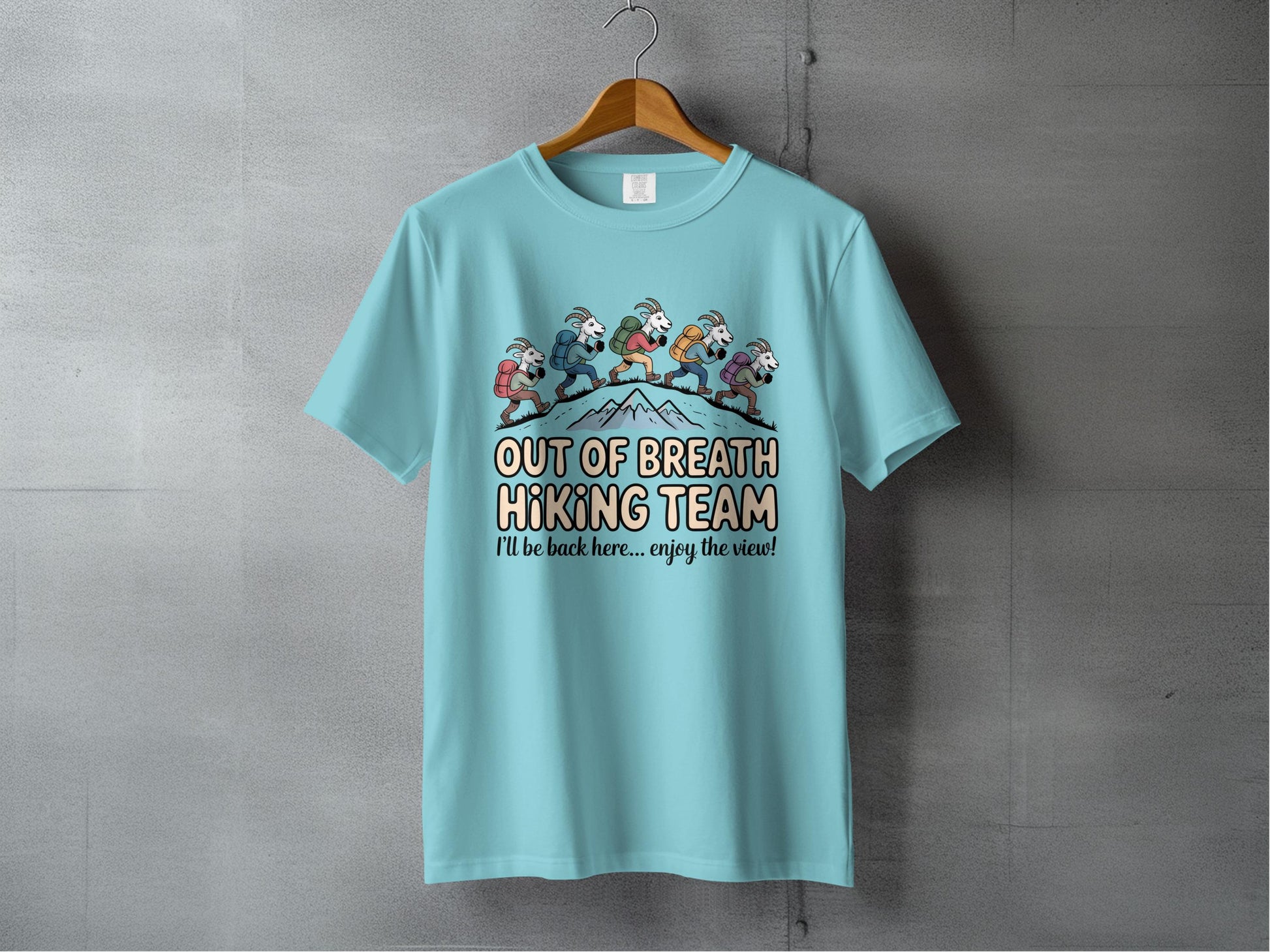 Out Of Breath Hiking Team Humorous Graphic T-shirt product