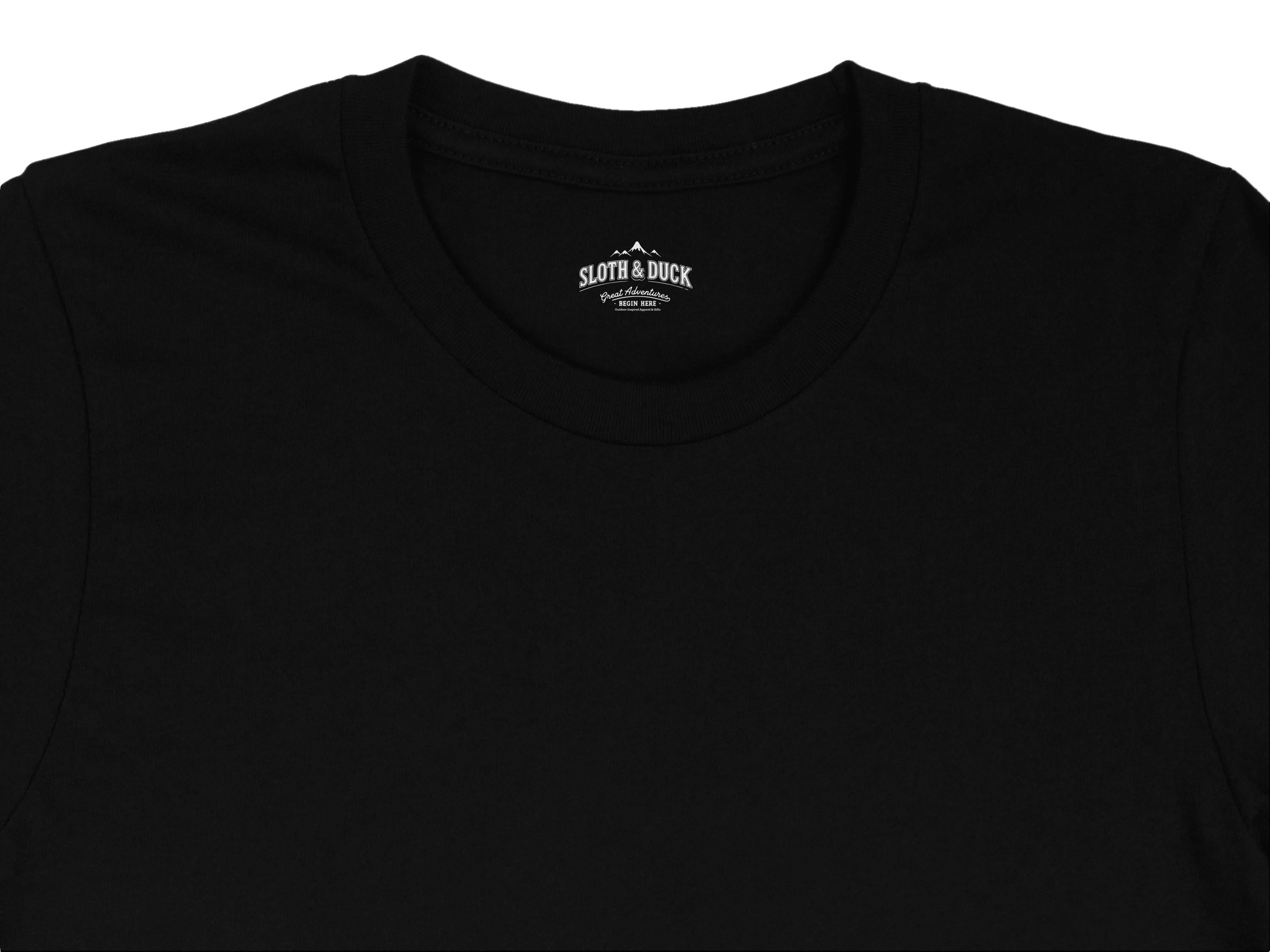 Classic Black Sloth and Duck Logo T-Shirt product