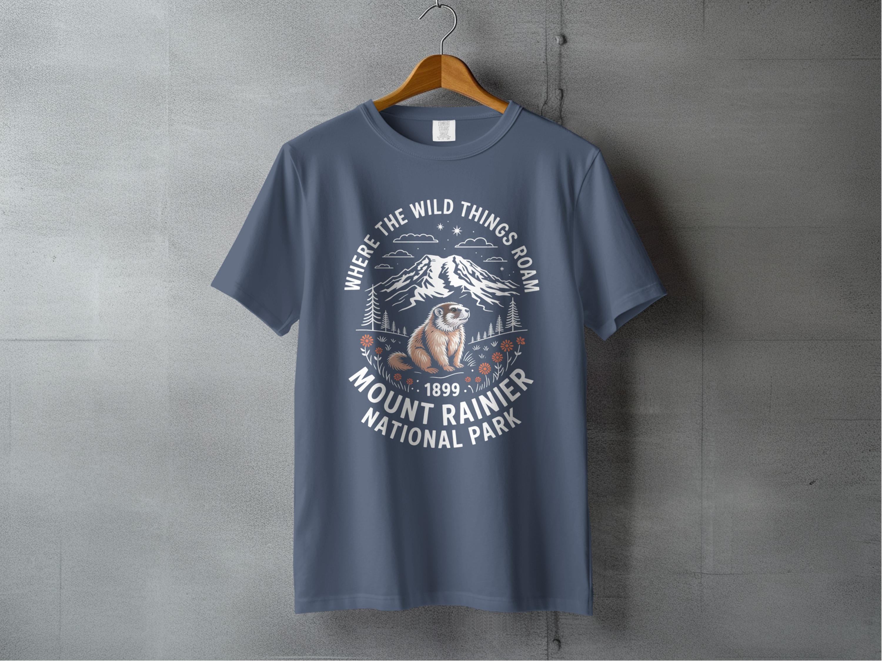 Mount Rainier National Park themed T-Shirt product type