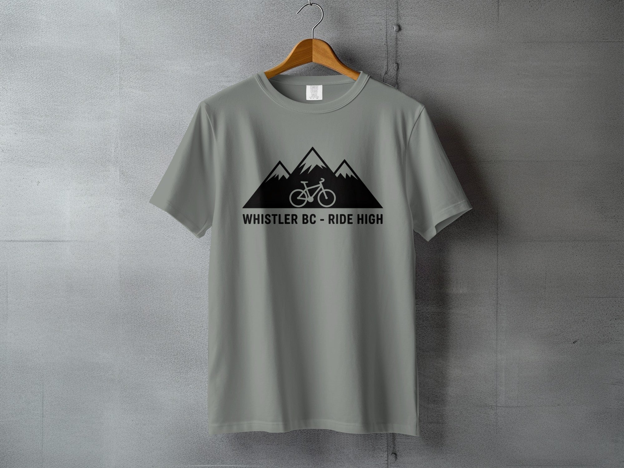 Whistler BC Ride High Mountain Bike T-shirt