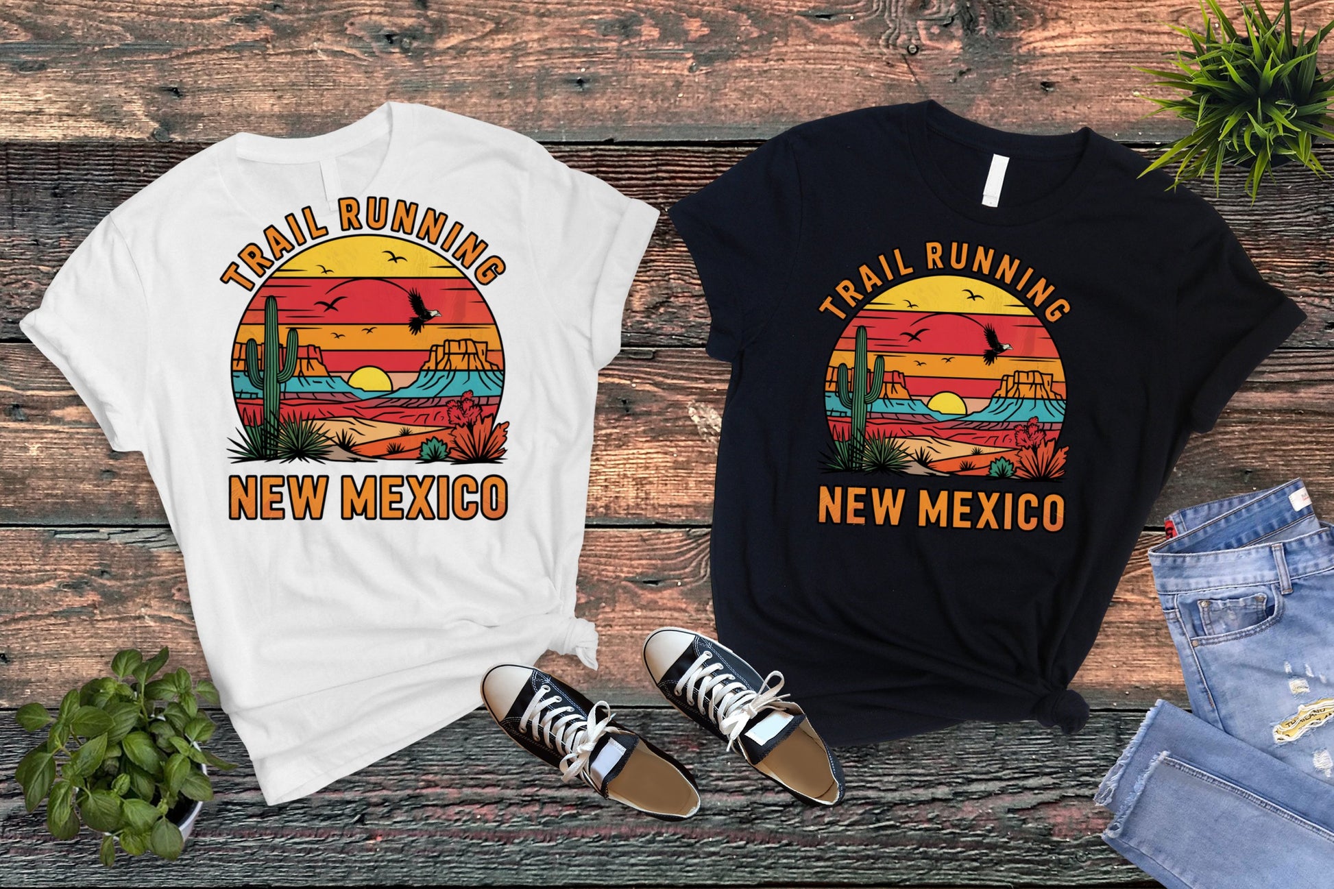 Trail Running New Mexico Graphic T-Shirt product