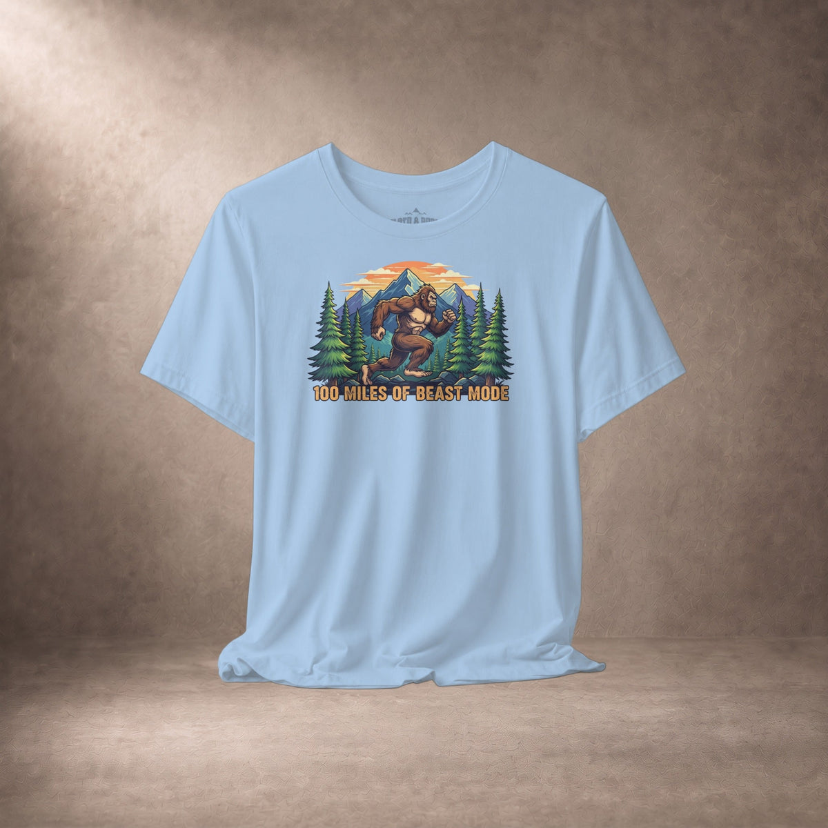 100 Miles Of Beast Mode Running Bigfoot T-Shirt -XS - Sloth & Duck