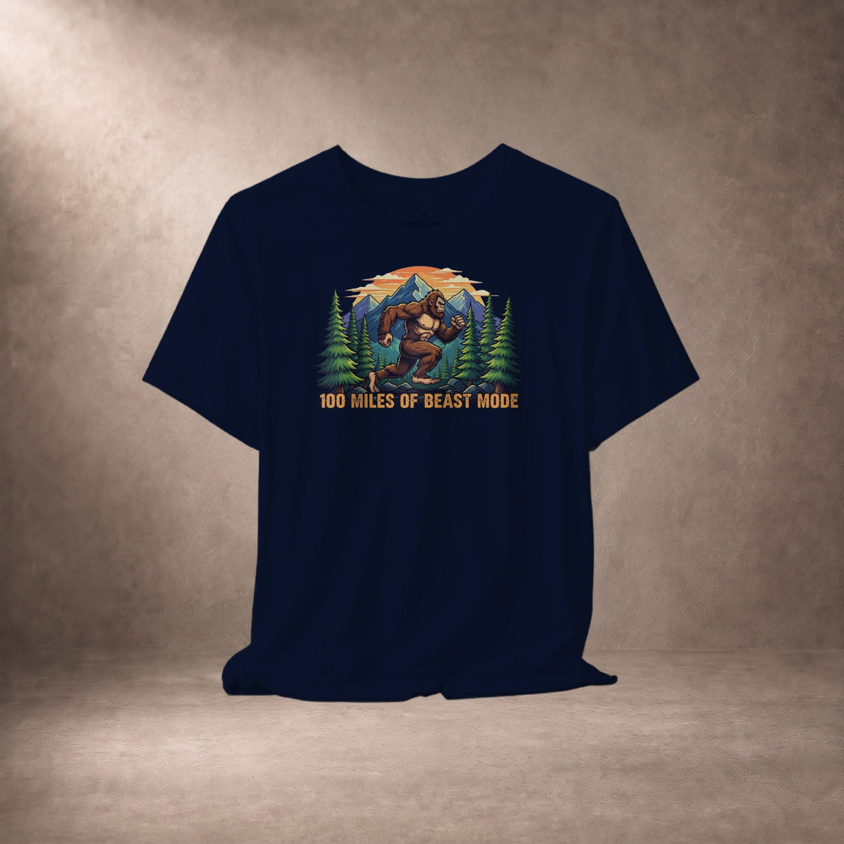 100 Miles Of Beast Mode Running Bigfoot T-Shirt -XS - Sloth & Duck