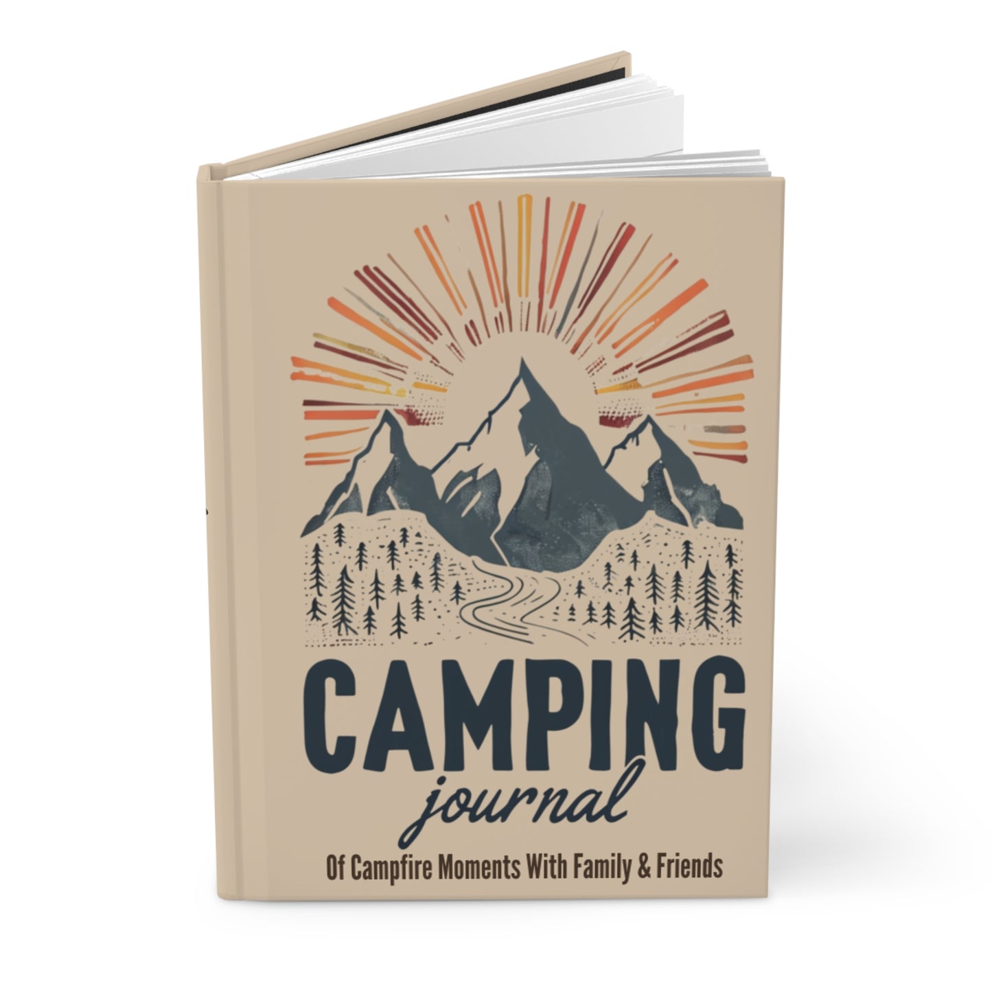 Personalized Camping Journal with Lined Pages and quote