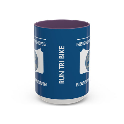 Sip. Laugh. Think. Repeat.  Blue Mug