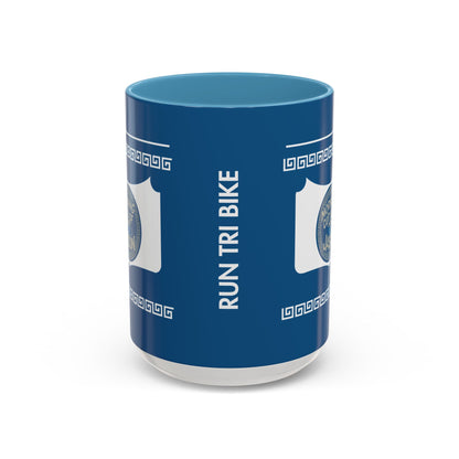 Sip. Laugh. Think. Repeat.  Blue Mug