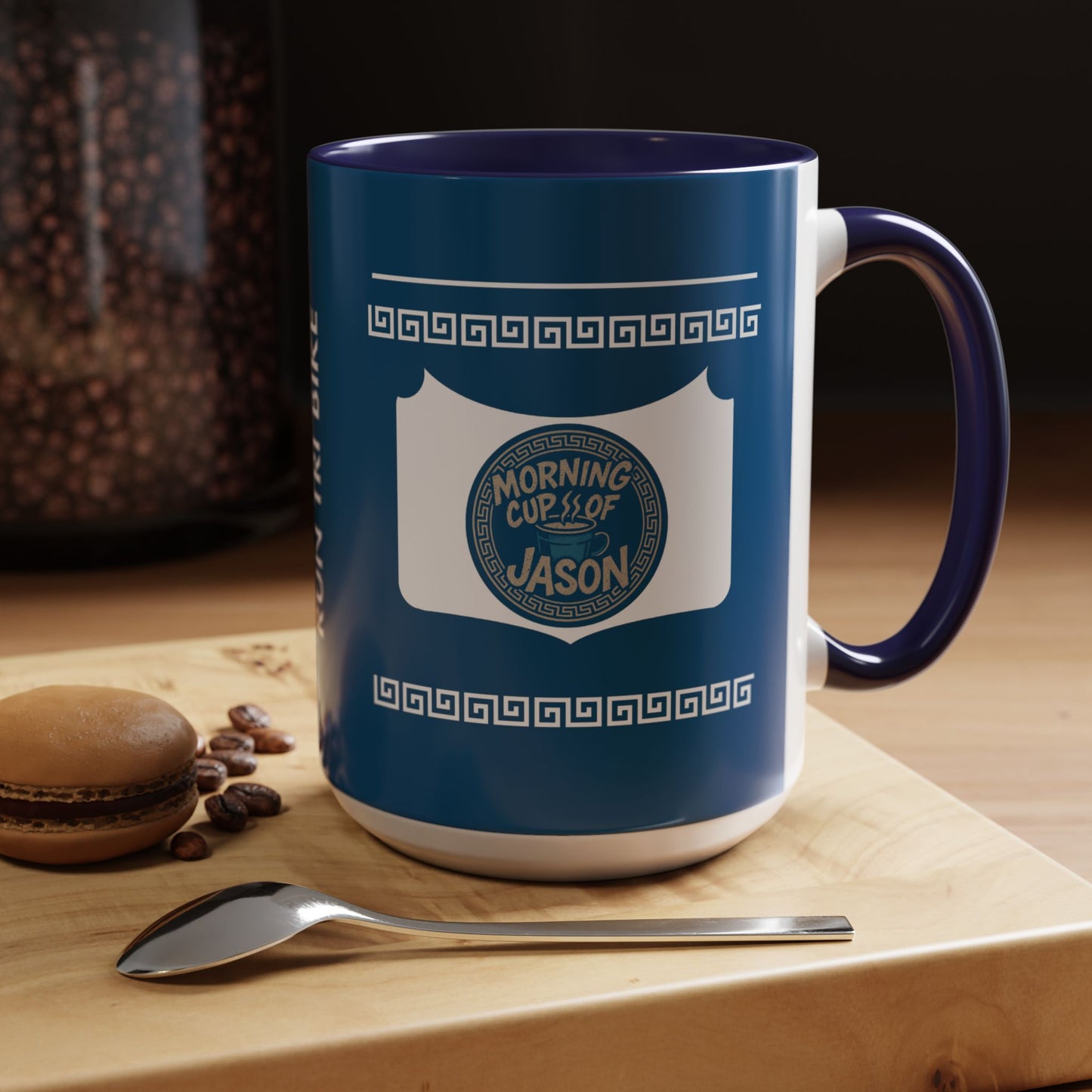 Sip. Laugh. Think. Repeat.  Blue Mug