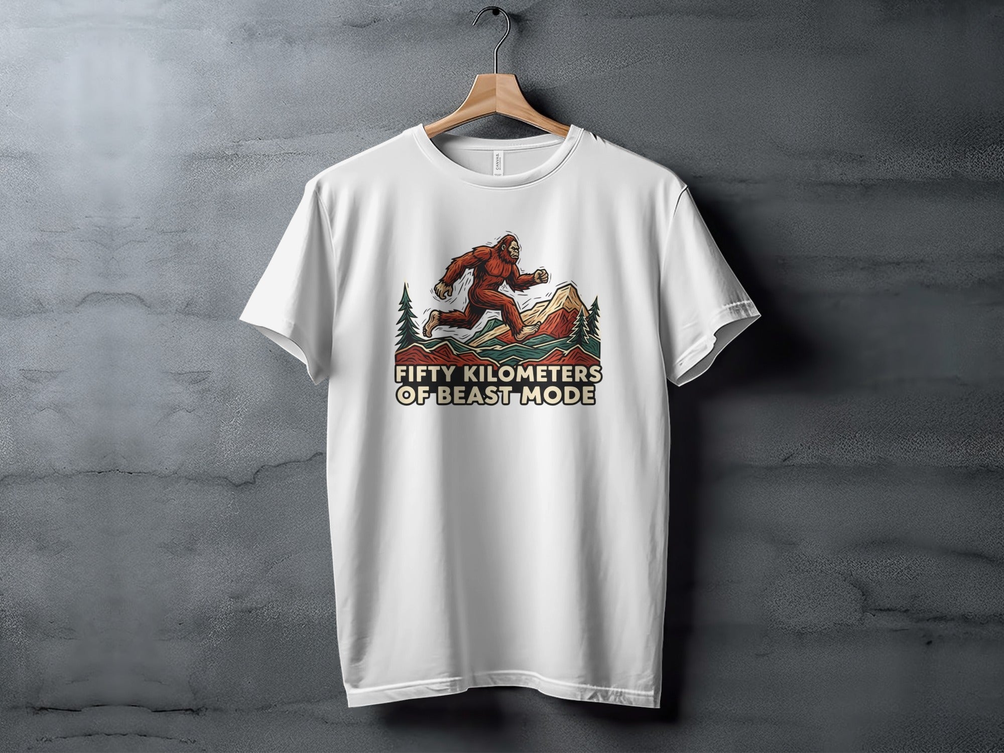 Fifty Kilometers of Beast Mode Graphic Tee Shirt