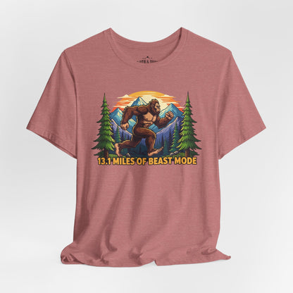 13.1 Miles of Beast Mode Running T-Shirt - Heather Mauve - Sloth & Duck