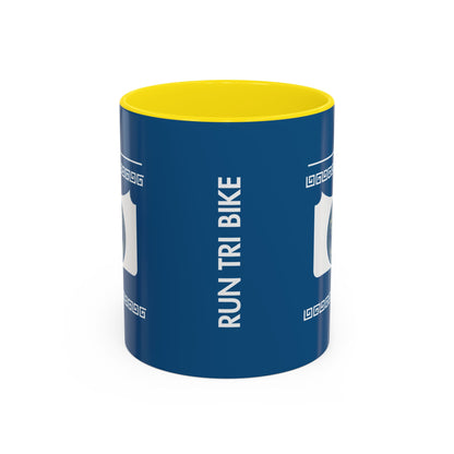 Sip. Laugh. Think. Repeat.  Blue Mug