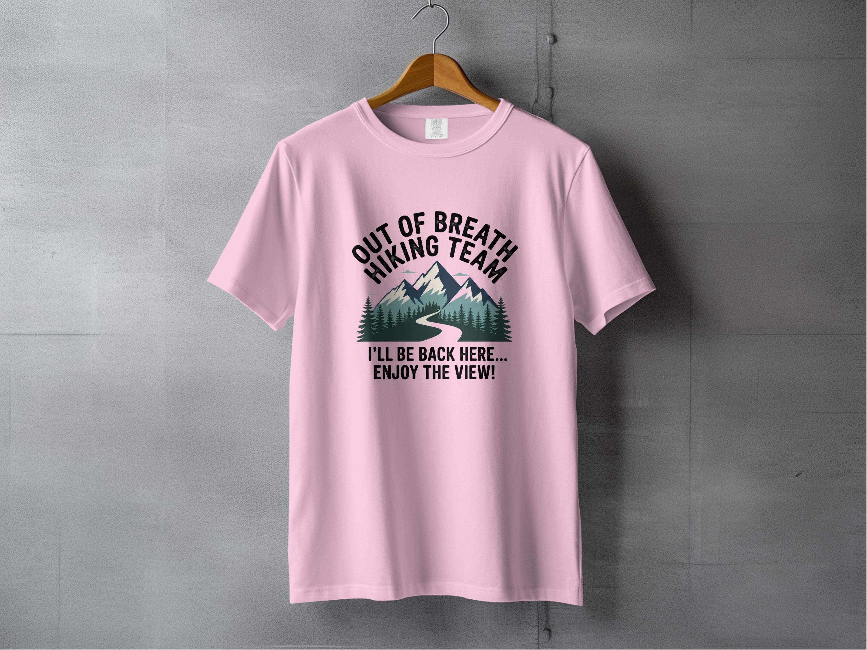 Out of Breath Hiking Team Enjoy the View T-shirt product