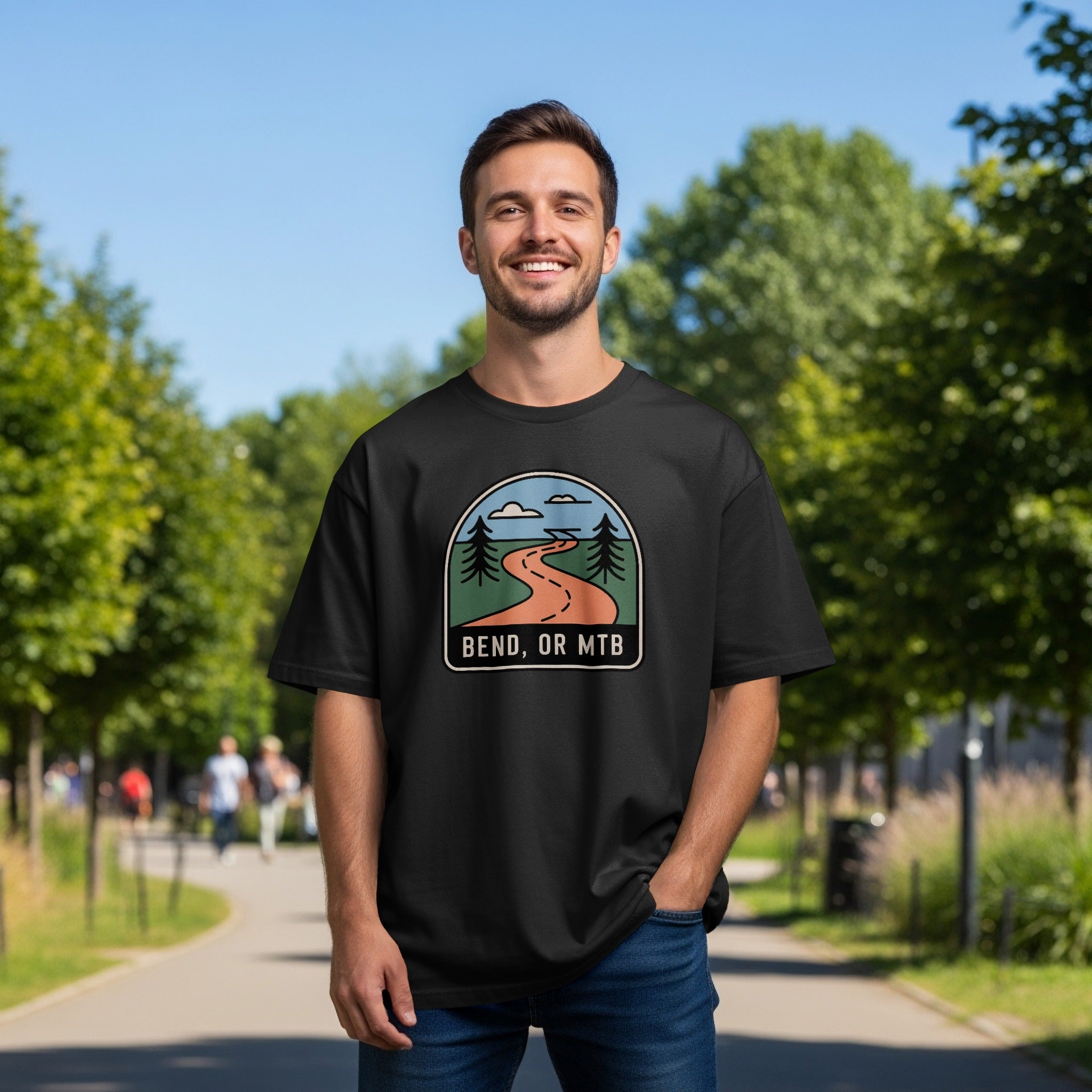 Bend OR MTB Scenic Trail Graphic T-Shirt